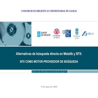 SFX como motor de búsqueda en Web B...
