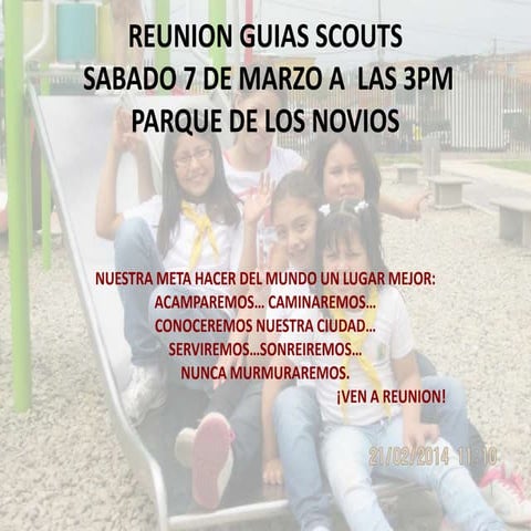 Reunion guias scouts
