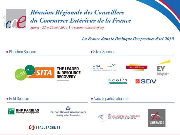 Réunion Régionale Ccef Zone Pacifique. Sydney 22-23 Mai 2014