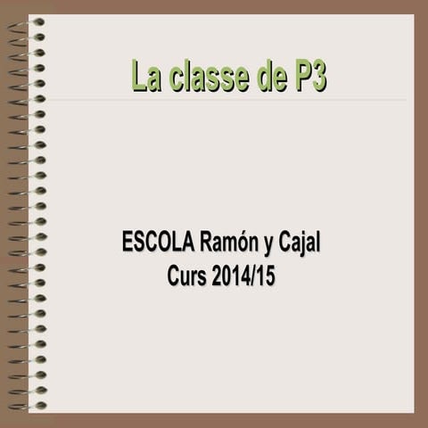 Reunió P3 (curs 14-15)