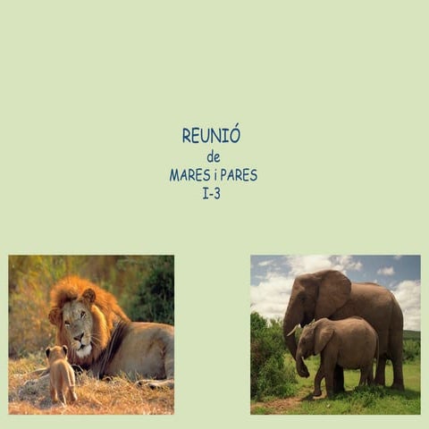 Reunió famílies I-3  2015 2016