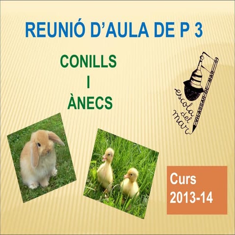 Reunió pares p3 2013 14