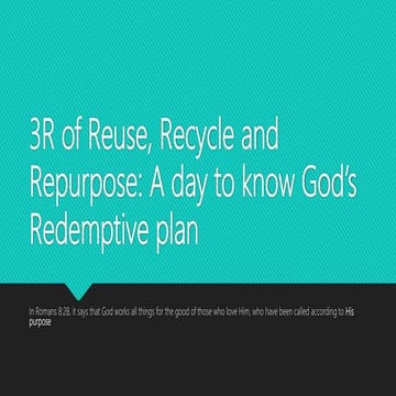 Reuse recycle repurpose | PPT