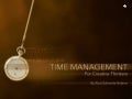 Time Management for Creative Thinkers