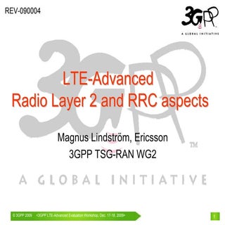 LTE Radio Layer 2 And Rrc Aspects
