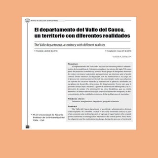 EL DEPARTAMENTO DEL VALLE DEL CAUCA...
