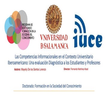 Las Competencias Informacionales en el Contexto Universitario Iberoamericano:...