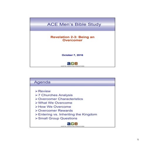 Rev 2-3 Being an Overcomer