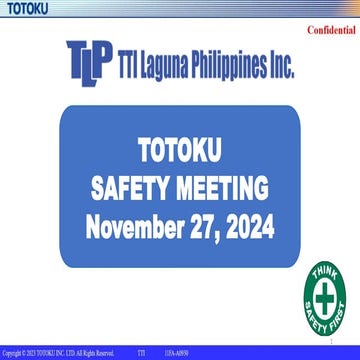 Module safety 6-DOJO for employees orientation | PPTX