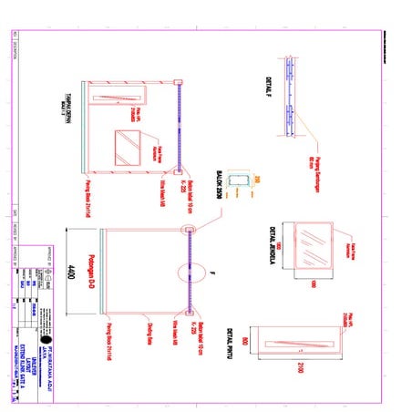 contoh design drawing gedung | PDF