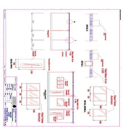 contoh design drawing gedung | PDF