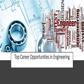 Top Career Opportunities in Engineering