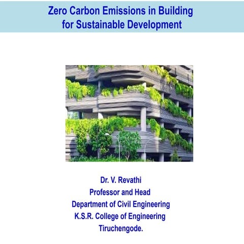 Revathi - ppt for the climate change and the built env