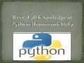 Python homework help