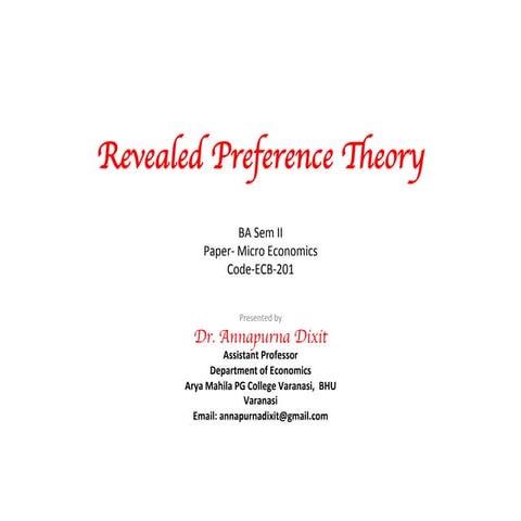 Revealed Pref. Theory by Dr. Annapurna Dixit BA Sem II.pdf