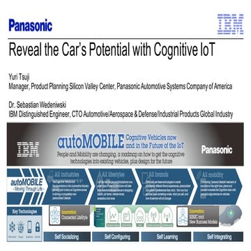 Reveal the Car's Potential with Cognitive IoT