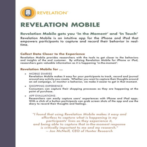 Revelation mobile
