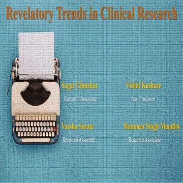 Revelatory Trends in Clinical Research and Data Management