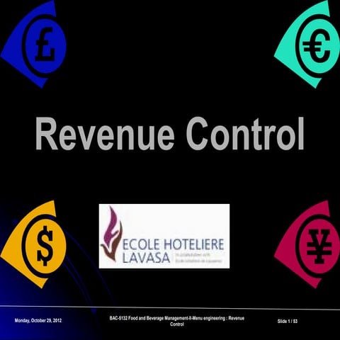 Revenue control