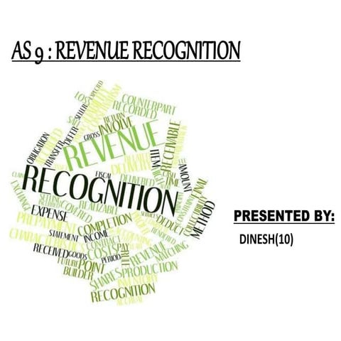 Revenue recognition ppt