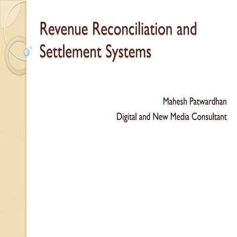 Revenue Reconciliation System