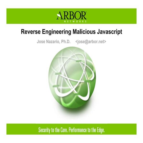Reverse Engineering Malicious Javascript | PPT