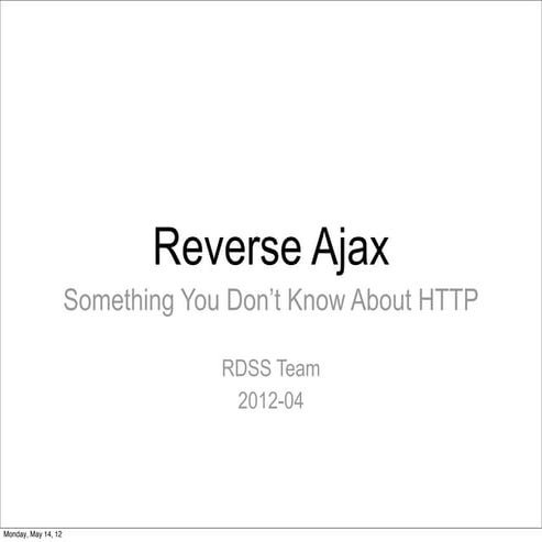 Reverse ajax
