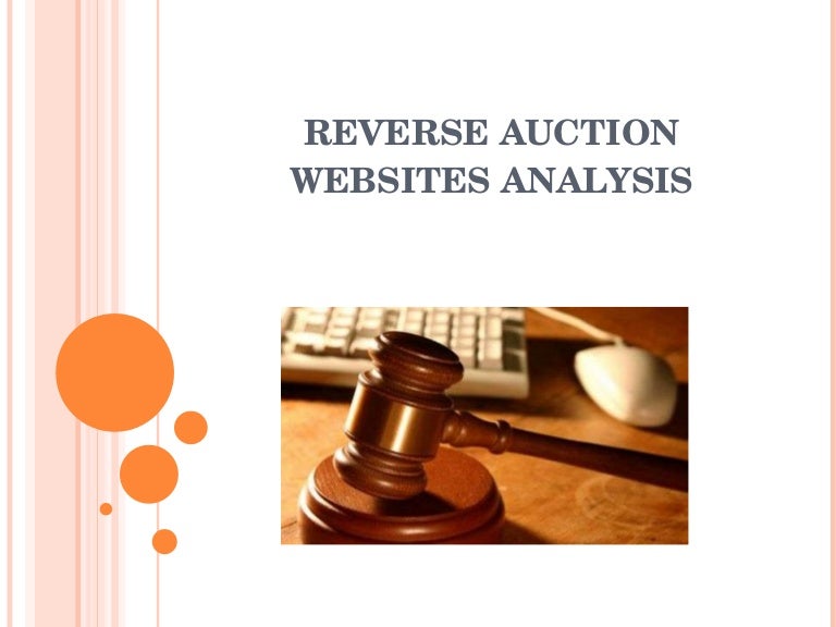 Reverse Auction sites Analysis