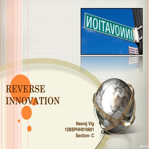 Reverse innovation | PPT