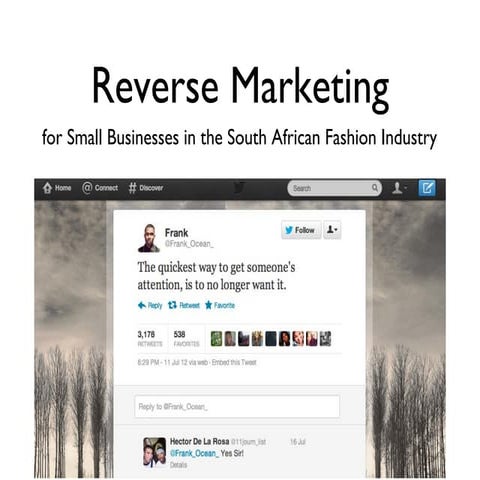Reverse marketing | PPT