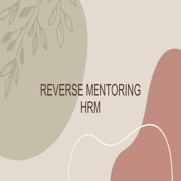 REVERSE MENTORING IN ORGANIZATIONS. SLIDES