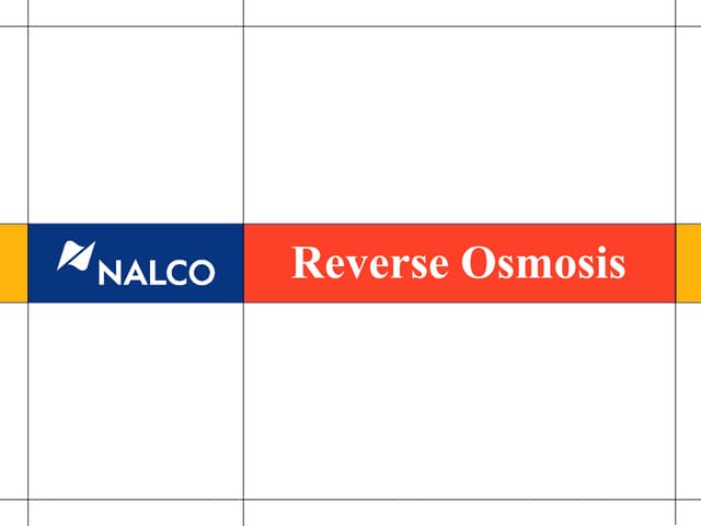 Design of reverse osmosis process plant | PPT