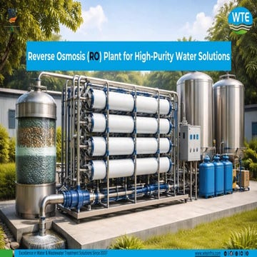 Advanced Reverse Osmosis Plant Solutions for High-Purity Water ...