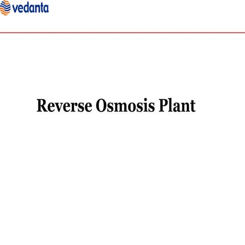 Reverse osmosis project