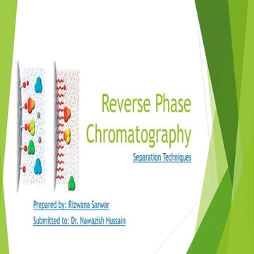 Reverse phase chromatography
