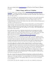 Reverse Tribalism and Global Warming