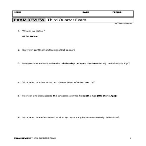 Review   3q exam 2014