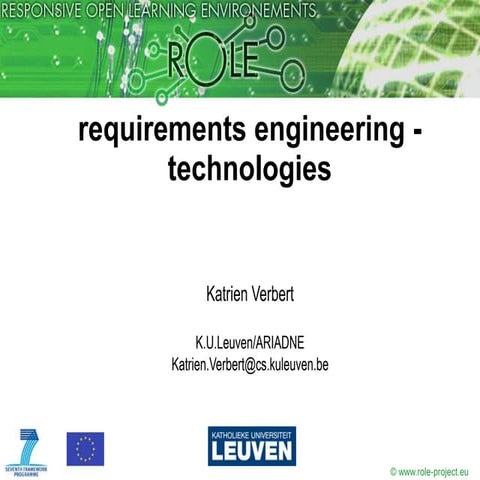 requirements engineering - technologies