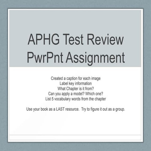 Review -pwr pnt assignment