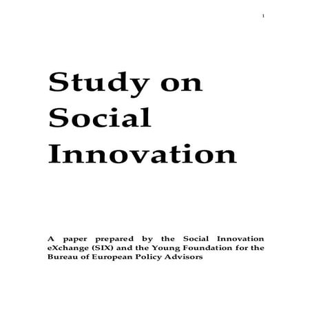 Study on Social Innovation