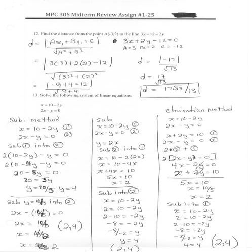 Review Key for Midterm