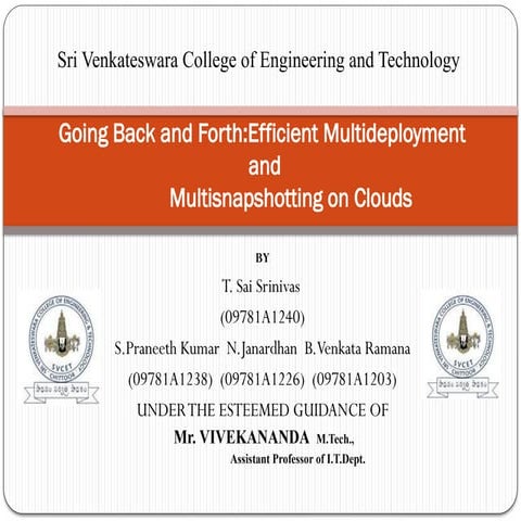 Efficient Multideployment and	Multisnapshotting on Clouds.pptx