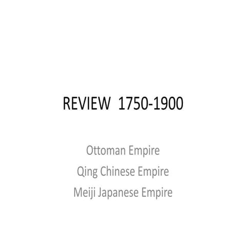 Review  1750 1900 2