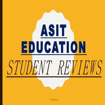 Asit Education Student Reviews