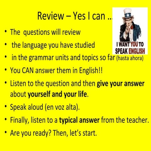 Review 1a – Yes I can