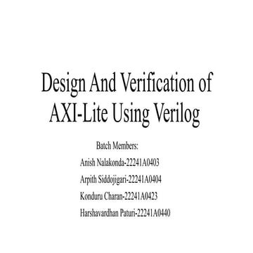 AMBA axi4-lite protocol understanding .pptx