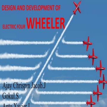 Design and  development of electric four wheeler