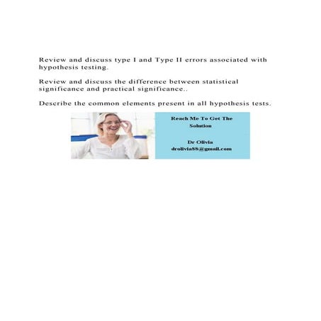 Review and discuss type I and Type II errors associated with h.docx