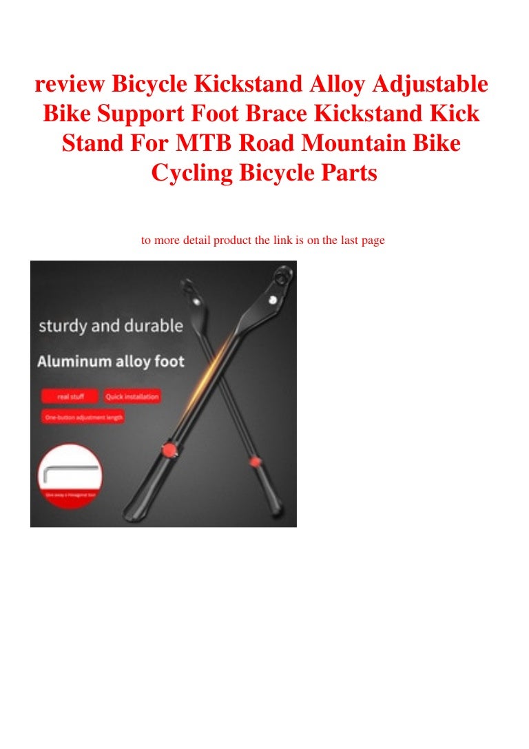 Bicycle Kick Stand Alloy Adjustable Brace Foot MTB Mountain Cycling Bike Parts