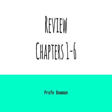 Review chapters 1 6